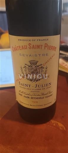 Bordeaux Saint-Julien Château Saint Pierre 1976