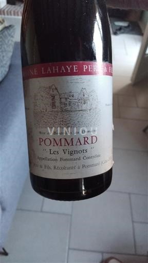 Borgogna Pommard Domaine Lahaye Père & Fils Les Vignots 1988