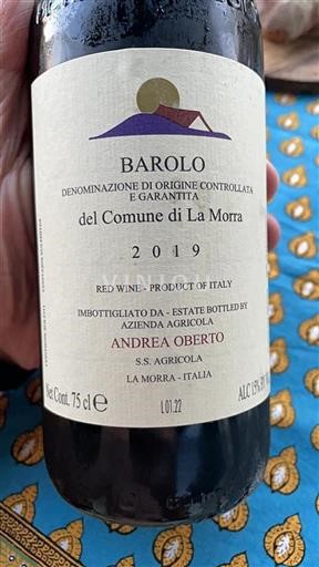 Piemonte Barolo Andrea Oberto 2019