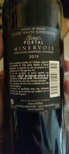 Languedoc Minervois Château Portal Haute Expression 2019