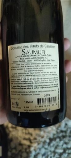 Valle della Loira Saumur Domaine Des Hauts de Sanziers 2019