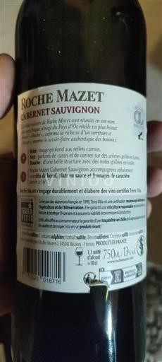 Languedoc in Roussillon Pays d'Oc Roche Mazet Cabernet Sauvignon Neleten.