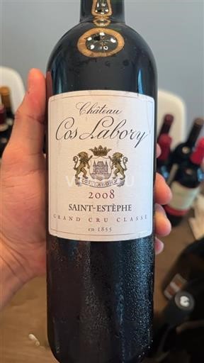 Bordeaux Saint-Estèphe Grand Cru Château Cos Labory 2008