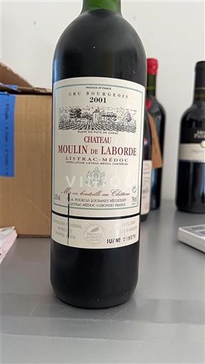 Bordeaux Listrac-Médoc Cru Bourgeois Château Moulin de Laborde 2001