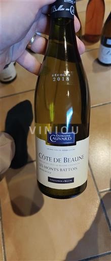 Burgundy Côte de Beaune Domaine Cauvard Les Monts Battois 2018