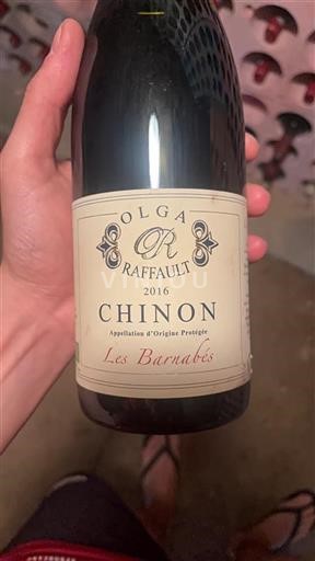 Valle del Loira Chinon Olga Raffault Les Barnabés 2016