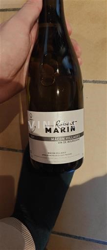 Vin Blanc sec Robert Marin 2021 France Bourgogne Mâcon et mâcon-villages