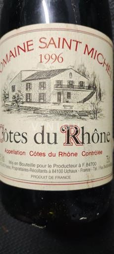 Rhône Valley Côtes-du-Rhône Domaine Saint Michel 1996