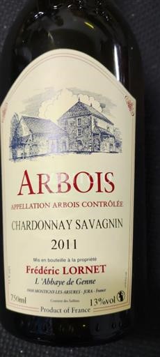 Jura Arbois Frédéric Lornet Chardonnay Savagnin 2011