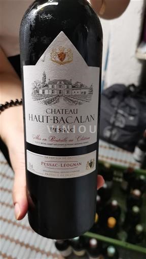 Bordeaux Pessac-Léognan Château Haut-Bacalan 2016