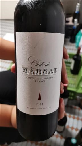 Bordeaux Non specificato Château Marsau 2014