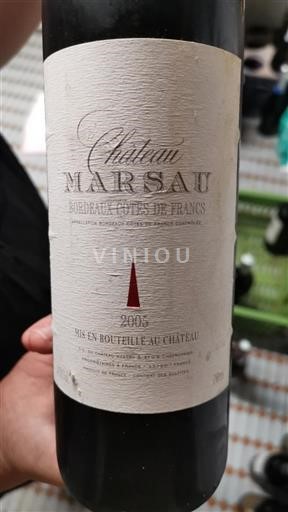 Bordeaux Non specificato Château Marsau 2005