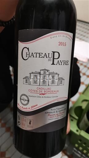 Bordeaux Cadillac-côtes-de-bordeaux Château Payre 2015