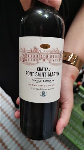 Bordeaux Pessac-Léognan Château Pont Saint-Martin 2018