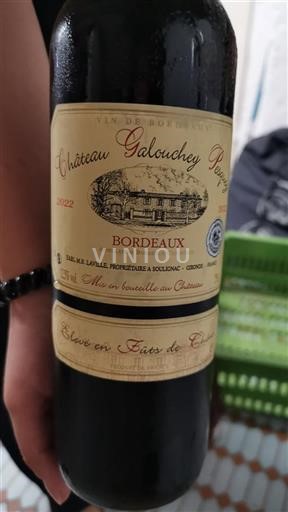 Bordeaux Château Galouchey 2022