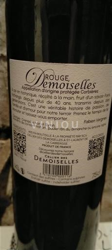 Languedoc Corbières Cellier des Demoiselles Demoiselles 2023