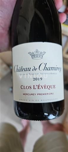 Borgogna Mercurey Premier Cru Château Chamirey Clos L'Évêque 2019