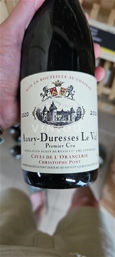 Burgundsko Auxey-Duresses Premier Cru Caves de l'Orangerie Le Val 2020