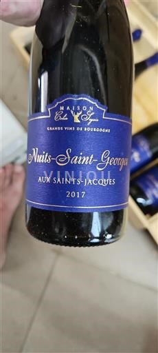 Borgogna Nuits-Saint-Georges Maison Colin Seguin Aux Saints-Jacques 2017