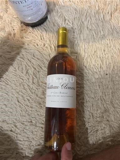 Bordeaux Barsac Premier Cru Château Climens 2006