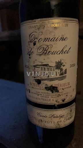 Bordeaux Bordeaux supérieur Domaine Bouchet Prestige 2020