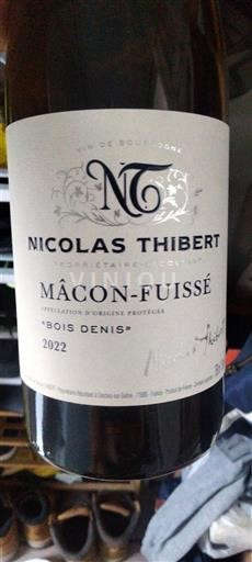 Burgundy Mâcon and Mâcon-Villages Nicolas Thibert Bois Denis 2022