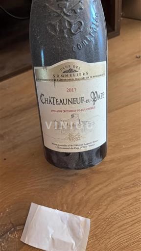 Rhône Valley Châteauneuf-du-Pape Club des Sommeliers 2017