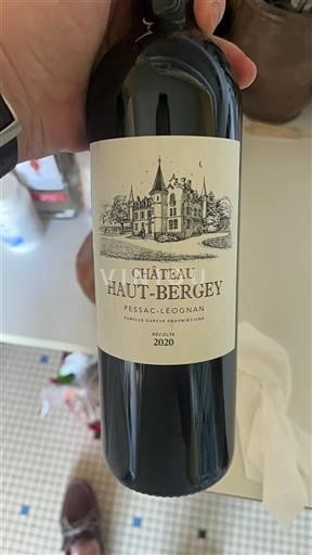 Bordeaux Pessac-Léognan Château Haut-Bergey 2020