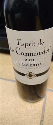 Bordeaux Pomerol Esprit de La Commanderie 2011