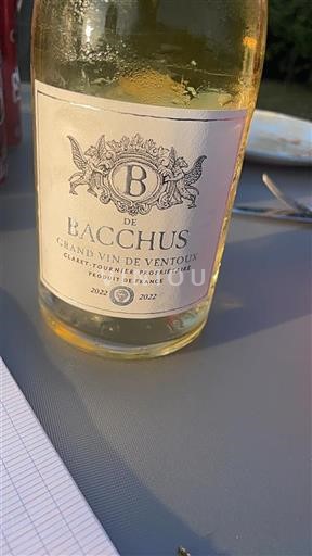 Vallée du Rhône Ventoux B de Bacchus 2022