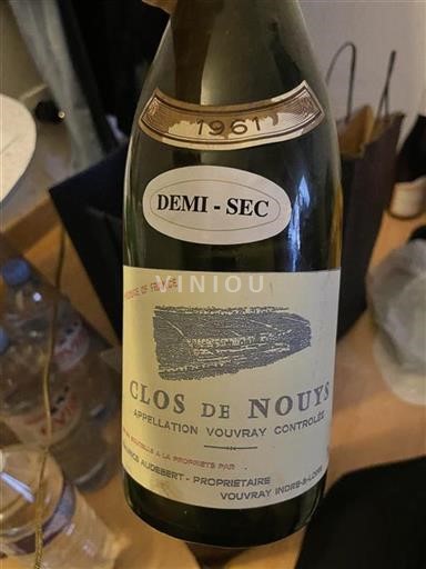 Vallée de la Loire Vouvray Clos de Nouys 1961