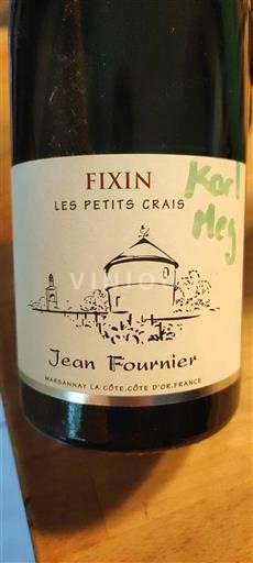Burgundi Fixin Jean Fournier Les Petits Crais 2020