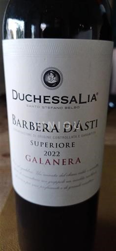 Piëmont Barbera d'Asti Duchessa Lia Galanera 2022