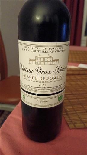 Bordeaux Lalande-de-pomerol Château Vieux-Rivière 2021