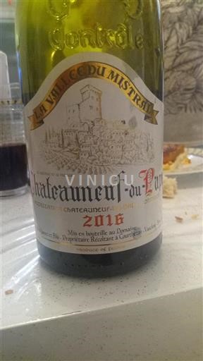 Rona dolina Châteauneuf-du-Pape La Villié Ce Du Mistral 2016