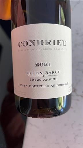 Údolí Rhôny Condrieu Julien Barge 2021