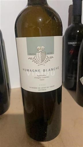 Vin Blanc sec Grand Brûlé Domaine L'État du Valais 2022 Suisse Valais