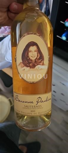 Bordeaux Sauternes Baron Philippe de Rothschild Baronne Pauline 2015