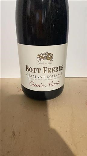 Elzas Crémant d'Alsace Bott Frères Nicole Niet-geïntegreerd