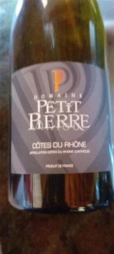 Rhône Valley Côtes du Rhône Domaine Petit Pierre Non-Vintage