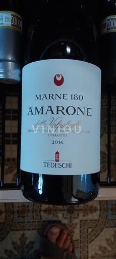 Vin Rouge sec Marne 180 Tedeschi 2016 Italie Vénétie Amarone della Valpolicella