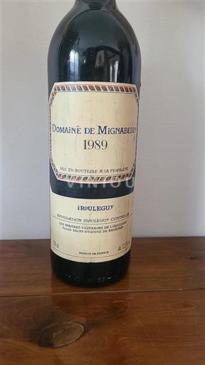 Sud-Ouest Irouléguy Domaine Mignaberry 1989