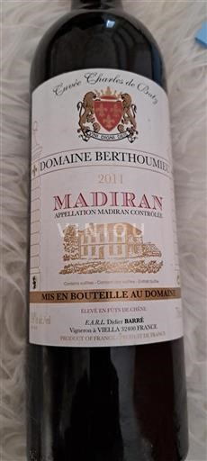 Sud-Ouest Madiran Domaine Berthoumieu Charles de Batz 2011