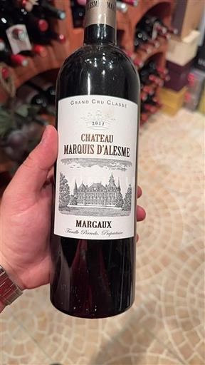 Vin Rouge sec Château Marquis Alesme 2011 France Bordeaux Margaux Grand Cru