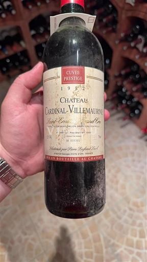 Bordeaux Saint-Émilion Grand Cru Grand Cru Château Cardinal-Villemaurine Prestige 1982