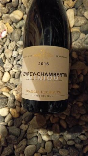 Bourgogne Gevrey-chambertin Francis Lechauve L'Éveil des Sens 2016