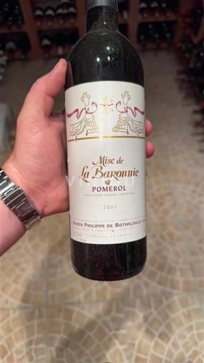 Bordeaux Pomerol Baron Philippe de Rothschild Mise de La Baronnerie 2001