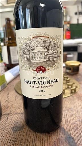 Bordéus Pessac-Léognan Château Haut-Vigneau 2016