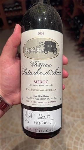 Bordeaux Médoc Cru Bourgeois Supérieur Château Patache Aux 2005