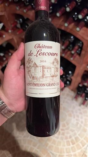 Bordeaux Saint-Émilion Grand Cru Château Lescours 2016